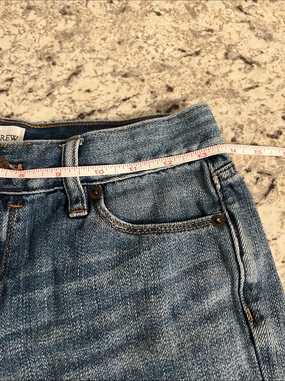J. Crew Mid-Blue Denim Cutoff Shorts